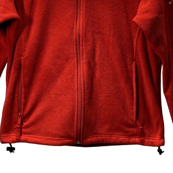 Columbia Georgia Dawgs UGA Jacket Womens Size Medium Red Fleece Full Zip Pockets - Picture 14 of 14